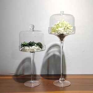 Aristo Handmade Glass <strong>Cake</strong> Bell Jar High Quality Food Grade <strong>Cake</strong> Display Stand Dome <strong>Cover</strong> for Kitchen Birthday Wedding Decor - Product Image 6