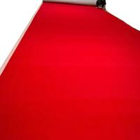Tapis en polypropylène rouge de 10-12 mm d'épaisseur, insonorisant, ignifuge, écologique, durable, résistant à l'usure, pour hôtels et murs