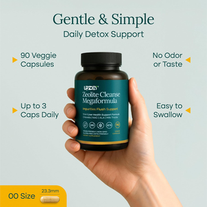 Capsules de désintoxication pour le nettoyage du foie à la zéolite pour la santé et l'énergie des intestins de désintoxication des métaux lourds avec NAC Chlorella Spirulina Milk Thistle & Shilajit - Product Image 5