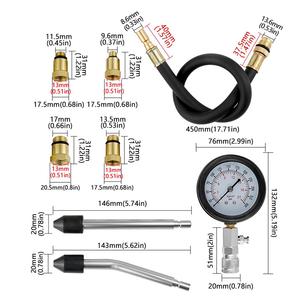 Manomètre de <span class=keywords><strong>pression</strong></span> moteur haute performance et précis avec long tube en caoutchouc, outil pour voiture, moto, camion - Product Image 5