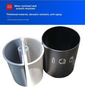 Corbeille à <span class=keywords><strong>papier</strong></span> pour chambre d'hôtel <span class=keywords><strong>Poubelle</strong></span> de <span class=keywords><strong>tri</strong></span> Fruits peints Boîte en cuir <span class=keywords><strong>Poubelle</strong></span> - Product Image 3