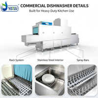 Lave-vaisselle personnalisé Lave-vaisselle multifonctionnel portable commercial et industriel pour restaurant