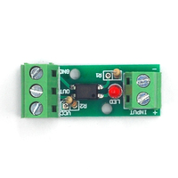 Módulo de aislamiento de optoacoplador de 1 canal PC817 EL817 3V-5V 12V 24V Aislador fotoeléctrico Soporte de riel Placa de motor de accionamiento PLC