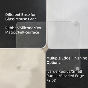 Tapis de souris en verre trempé micro-gravé avec logo personnalisé, tapis de souris de jeu en verre, ODM, tapis de souris professionnel pour l'e-sport, tapis de souris rapide pour les joueurs - Product Image 5