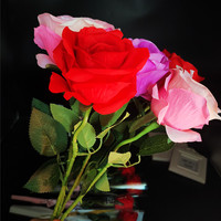 Mur de fleurs artificielles en soie éclairé par LED, roses pour mariage, fête, remise de diplôme, Pâques, Halloween, Noël et fête des mères - 45 cm
