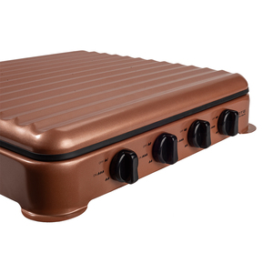 Réchaud à <span class=keywords><strong>gaz</strong></span> portable de table en aluminium à 4 brûleurs, accessoires de cuisine domestiques en acier inoxydable pour le <span class=keywords><strong>camping</strong></span> - Product Image 4