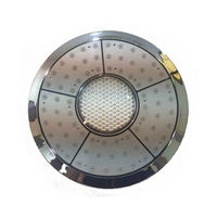Pommeau de douche LED carré Hydrorelax à montage au plafond avec haut-parleur intégré
