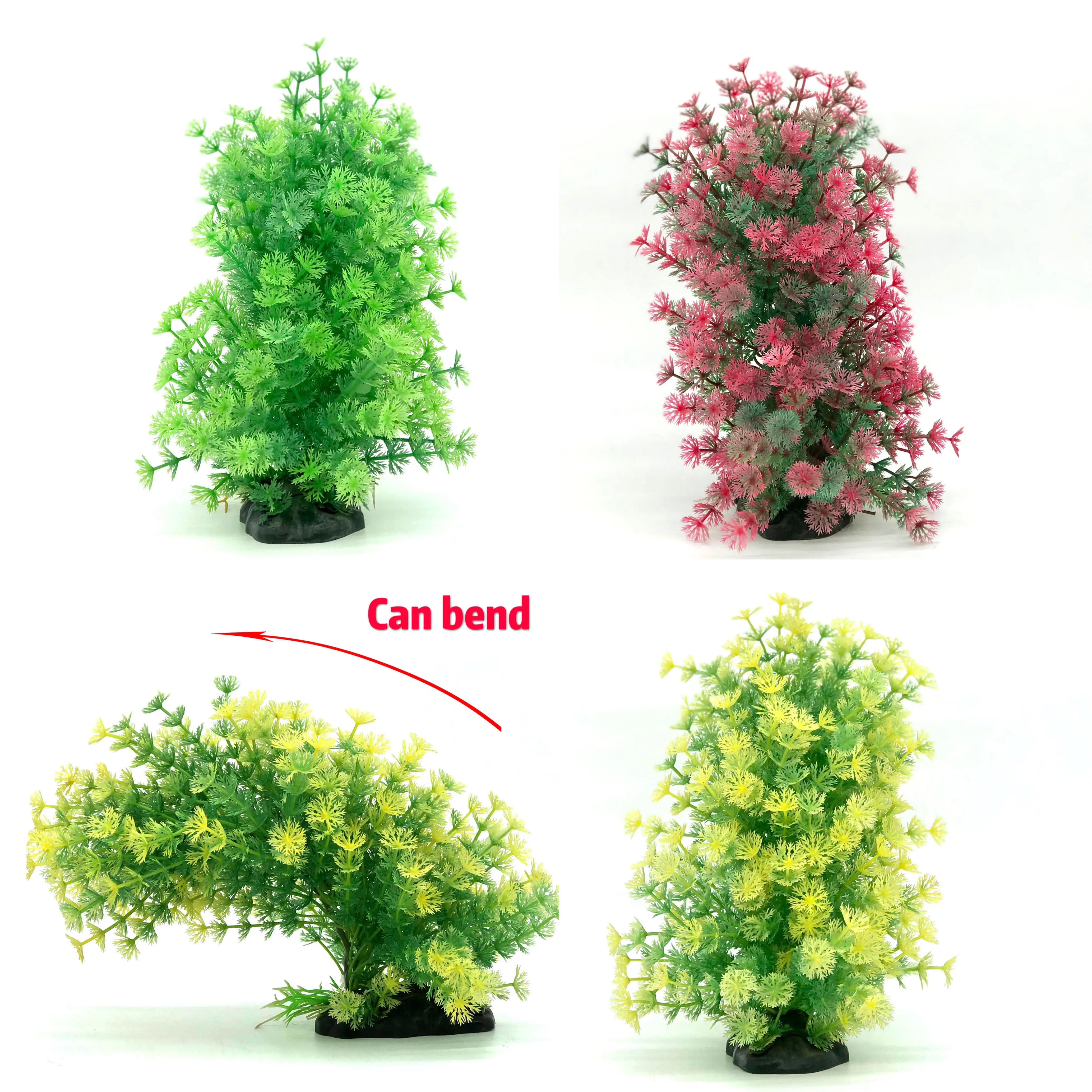 Dekorasyon akvaryum aksesuarları tipi bitki yapay farklı türleri akvaryum bitkileri