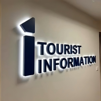 Letrero 3D Retroiluminado, Letrero LED Personalizado para Exteriores, Letrero con Letras LED, Logotipo LED para Letreros, Letrero Comercial para Exteriores