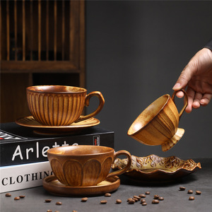 Tasse à café en céramique moderne avec plateau, tasse en porcelaine lavable au lave-vaisselle et au micro-ondes pour cadeaux d'affaires - Product Image 3