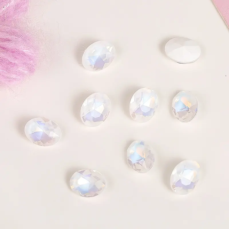 Colorido gota de diamantes de imitación costura Mocha fluorescente gota piedras de cristal para ropa fabricación de joyas decoración de prendas de diamantes de imitación