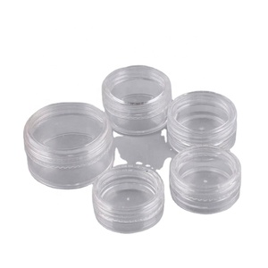 Wholesale 5g 10g 20g Round Small Plastic PS Jar Pot Case Bottle for Makeup Cosmetic Cream Sample Nail Art Glitter <b>Dust</b> <b>Powder</b> - Product Image 1