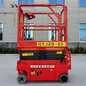 Gran oferta 3M 4m 6m 8m 10m 12m 14m 300Kg 500KG capacidad eléctrica <span class=keywords><strong>Manlift</strong></span> plataforma móvil terreno áspero elevador de tijera móvil - Product Image 5