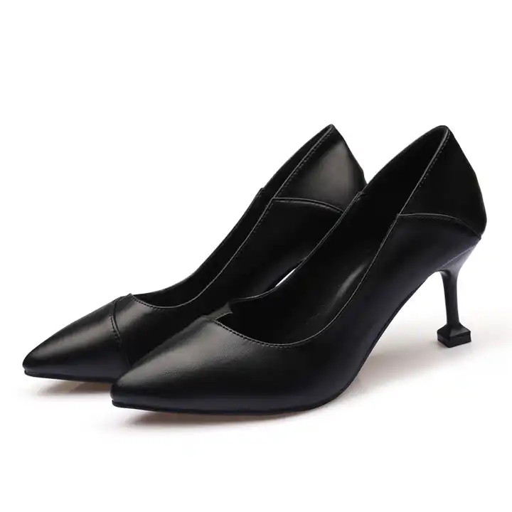 Amazon.com | Cuanbeily Women Mary Jane Pumps Round Toe High Heels Vintage  Two Tone Cap Toe Pumps Work Heels for Women Black Size 5 | Shoes