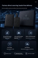 Ensemble de porte-passeport et d'étiquettes de bagages avec localisateur intelligent, coffret cadeau de voyage, traceur de positionnement global multifonctionnel pour iOS et Android