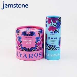 100% recyclé biodégradable Chine en gros biodégradable papier tube boîte emballage avec logo personnalisé - Product Image 1