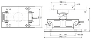 Capteur de pesage Veidt pour cellule de charge coréenne Bongshin CDBM-5t - Product Image 2