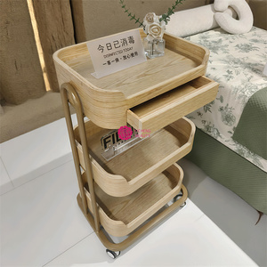 Carrello Portaoggetti in Acciaio Inox e Vetro Yicheng Beauty, Design Moderno Europeo per Salone di Bellezza, Barbiere, Parrucchiere e Soggiorno - Product Image 3