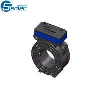 Medidor de Agua Ultrasónico con Batería SENTEC DN50 DN65 DN80 DN100mm, Medidor de Flujo de Agua Digital RS485 Tipo Sándwich con Brida, PN16
