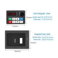 Variador de Frecuencia VFD Monofásico de 0.75KW, 1.5KW, 2.2KW, 220V, 50/60HZ, Control Vectorial, Transformador para Motor de Compresor