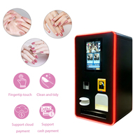 Imprimante à ongles verticale de bureau entièrement automatique avec IA, distributeur automatique conforme ADA, équipement de nail art en libre-service à écran tactile