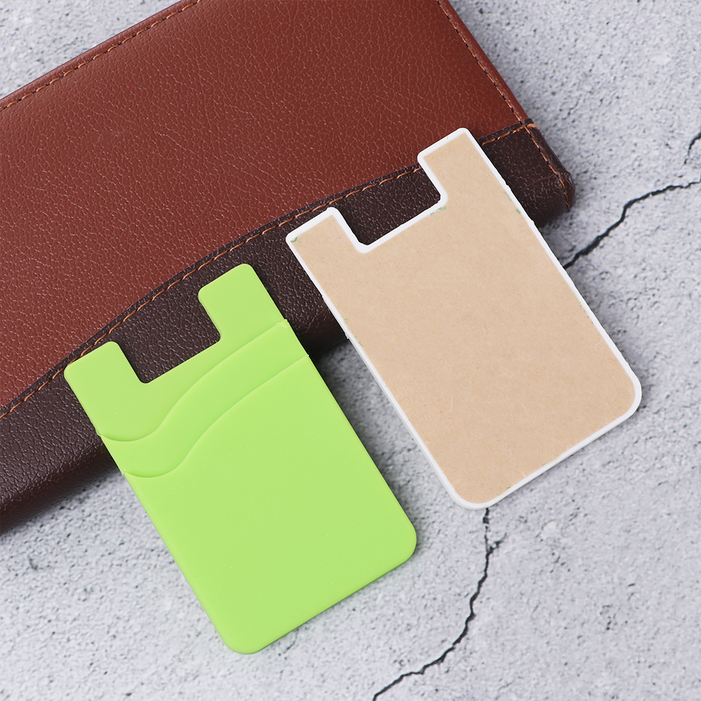 Slim Wallet Sticker Silicone Adhesive Credit Card Holder Pocket  Sticker  Pouch For Cell Phone Back Spigen Card Pocket Cell Phone Case