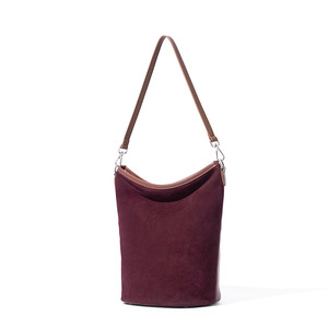 Sac à bandoulière seau vintage en cuir véritable givré de haute qualité pour femme, personnalisé par le fabricant, vente en gros OEM - Product Image 1