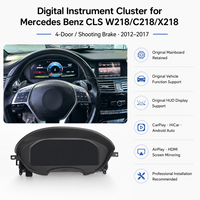 Tableau de bord numérique LCD intelligent 12,3 pouces pour Benz W218 C218 X218, prise en charge du CarPlay sans fil et d'Android Auto, affichage HUD, Plug and Play