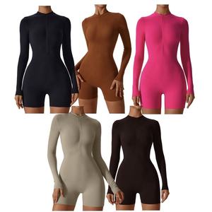 Mono de Yoga de Manga Larga Holgado y Dulce de Alta Calidad para Mujer, Talla Grande, Ropa Deportiva Informal de Una Pieza para Gimnasio, Fitness y Entrenamiento de Verano - Product Image 3