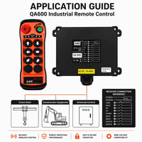 Télécommande radio hydraulique proportionnelle LCC QA600 pour grue de camion et excavatrice, adaptable, 433 MHz, OEM, IP65, CE, FCC