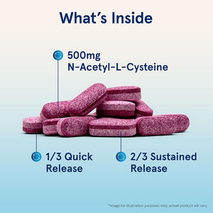 N-acetil cisteina glutatione precursore 600 Mg integratore alimentare per il supporto della salute respiratoria etichetta personalizzata antiossidante - Product Image 3