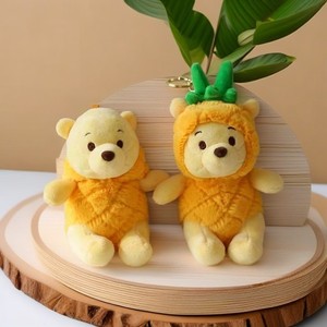 Mini Peluche Douce Ours Ananas Mignon avec Impression UV et Porte-clés - Product Image 6