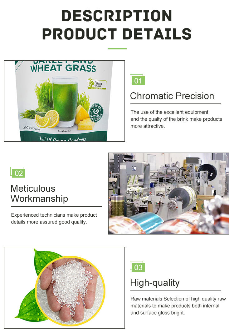 Digital Printing Custom Logo Bags Moisture Proof Resealable Food Grade Mylar Bags Stand Up Bags