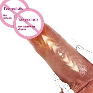 Diskon besar Amazon mainan seks tongkat pasang Tinggi Wanita Dildo elektrik Masturbator silikon lunak Penis raksasa palsu & menyenangkan - Product Image 1