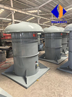 Kipas Buang Aliran Aksial Tahan Ledakan Berbahan Fiber Glass yang Dipasang di Atap, Listrik OEM untuk Bengkel Industri 380V