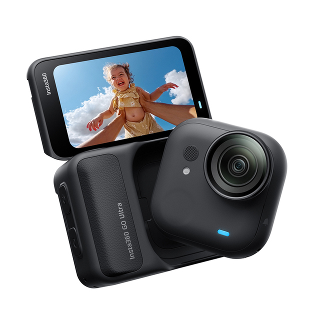 2025 Brand New Model Insta 360 GO Ultra Tiny 4K Action Camera with Flip Screen Action Pod