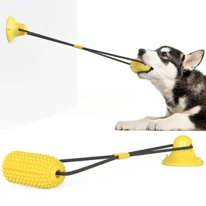 2023 nouveau design tpr mâcher chien dents bande ventouse jouets nettoyage molaire jouets ventouses 50 pièces ventouse jouet chien mâcher maïs bâton