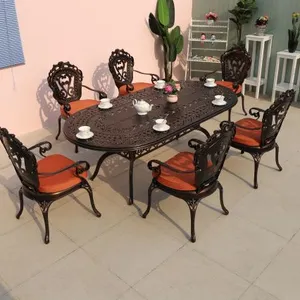 Mesas y sillas de hierro para jardín, patio, terraza, ocio, mesas