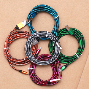 Cáp Sạc USB Bện Nylon 2M Cáp Dữ Liệu Cho <span class=keywords><strong>iPhone</strong></span> 6 6S 7 8 Plus 5 <span class=keywords><strong>5S</strong></span> X XR <span class=keywords><strong>11</strong></span> 12 13 14 Pro Max Cáp - Product Image 5