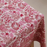 Nappe Rectangulaire en Coton à Motif Floral Classique pour la Décoration de la Cuisine et de la Maison