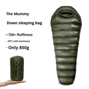 <span class=keywords><strong>Sacco</strong></span> <span class=keywords><strong>a</strong></span> <span class=keywords><strong>Pelo</strong></span> Ultraleggero <span class=keywords><strong>a</strong></span> Mummia per Climi Freddi 4 Stagioni in Piuma d'Oca Impermeabile per Campeggio all'Aperto - Product Image 5