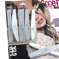 Vente en gros de polissoirs à ongles en bois de qualité supérieure, grain 100/180, éponge abrasive colorée double face réutilisable, logo personnalisé OEM/ODM