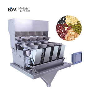Automática 4 cabezas pesadora lineal lentejas cereales macarrones dulces máquina de envasado de alimentos - Product Image 5