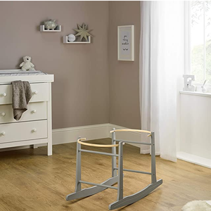 Facile da montare supporto per cestello in legno a <span class=keywords><strong>dondolo</strong></span> per bambini, bianco antico - Product Image 4