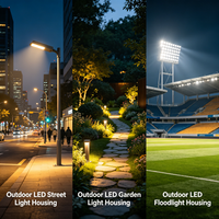 Boîtiers d'éclairage LED extérieurs - Boîtiers en aluminium CNC personnalisés, étanches IP65, option en acier inoxydable pour les lampes de rue et de jardin