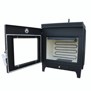 Radiador de conexión de fuego Real de acero independiente moderno para interior, sala de estar, cocina, comedor, calefacción, <span class=keywords><strong>chimenea</strong></span> de leñ<span class=keywords><strong>a</strong></span> - Product Image 4