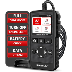Analyseur de moteur Kingbolen YA200 OBD2 pour voitures essence 12V, fonctions complètes avec test de tension et lecture de codes EOBD - Product Image 1
