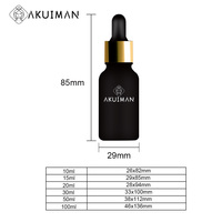 Flacon cosmétique en verre de 10 ml pour huile essentielle avec compte-gouttes