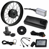 20 Zoll Fat Tire 500W 750W 48V E-Bike Umbausatz Hinterer Gewindemotor 20x4.0 26x4 24x4 Elektrofahrrad-Kit 26 Zoll