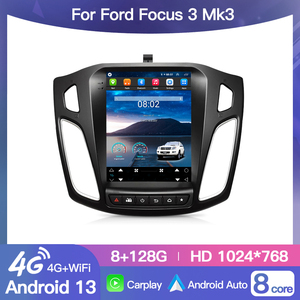 Autoradio HFMidia 9,7 pouces avec écran vertical, Bluetooth, multimédia, vidéo, pour Ford Focus 3 Mk 3 2012-2018, CarPlay sans fil - Product Image 2